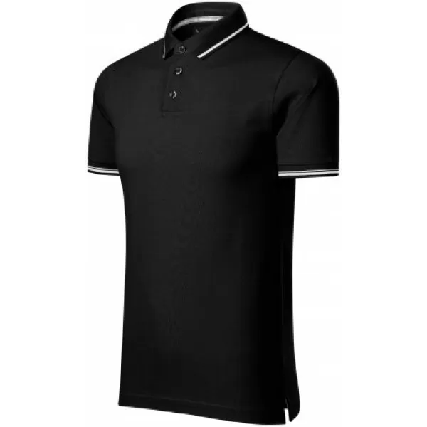 Pánske tričko s golierom MALFINI PREMIUM PERFECTION PLAIN 251 ČIERNA 