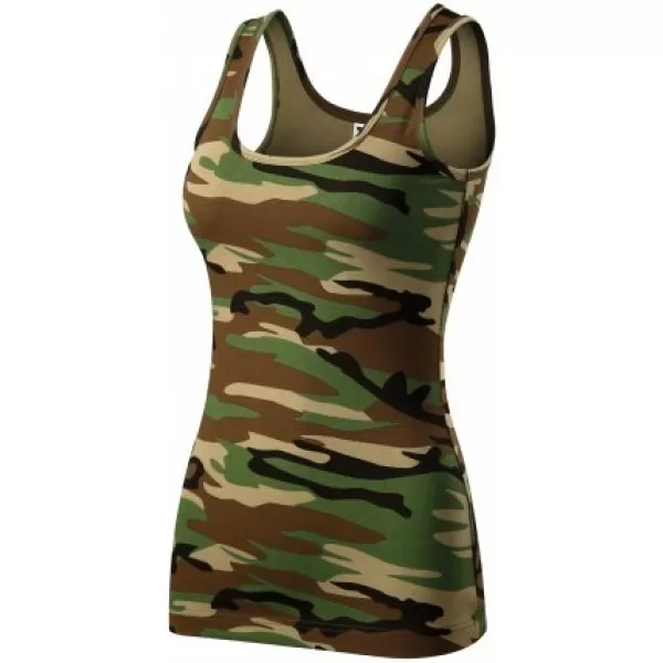  Dámske tielko MALFINI TRIUMPH 136 CAMOUFLAGE BROWN 