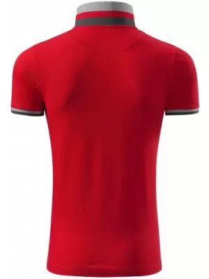 Pánske tričko s golierom MALFINI PREMIUM COLLAR UP 256 FORMULA RED