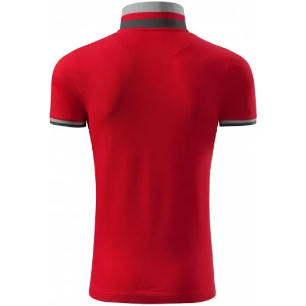  Pánske tričko s golierom MALFINI PREMIUM COLLAR UP 256 FORMULA RED 
