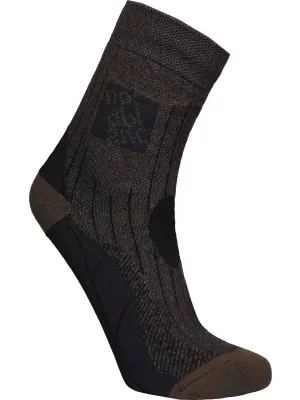 Ponožky NORDBLANC STARCH NBSX16379 TMAVO HNEDÝ MELIER