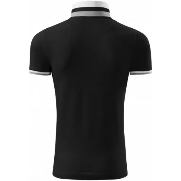  Pánske tričko s golierom MALFINI PREMIUM COLLAR UP 256 ČIERNA 