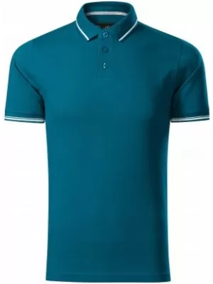 Pánske tričko s golierom MALFINI PREMIUM PERFECTION PLAIN 251 PETROLEJOVÁ