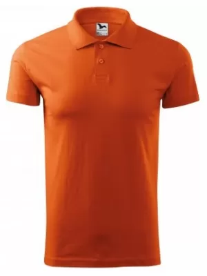 Pánske tričko s golierom MALFINI SINGLE J. 202 ORANŽOVÁ