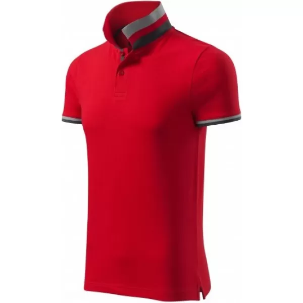  Pánske tričko s golierom MALFINI PREMIUM COLLAR UP 256 FORMULA RED 