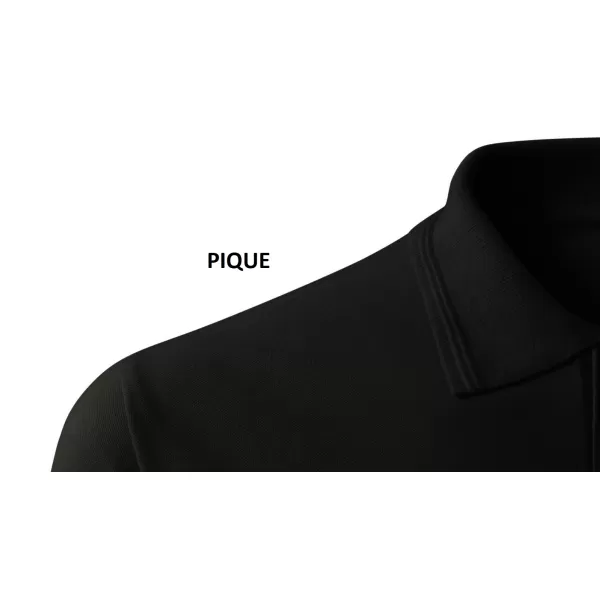 Dámske tričko s golierom MALFINI COTTON 213 ČIERNA 