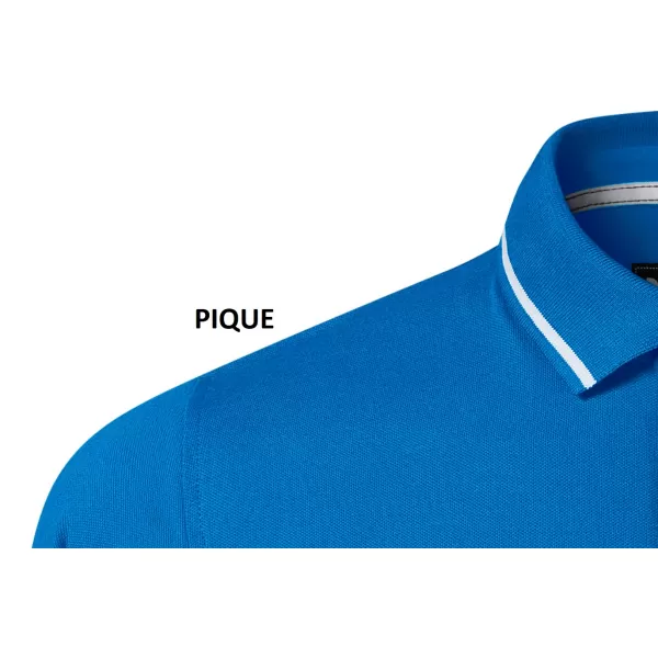  Pánske tričko s golierom MALFINI PREMIUM PERFECTION PLAIN 251 SNORKEL BLUE 
