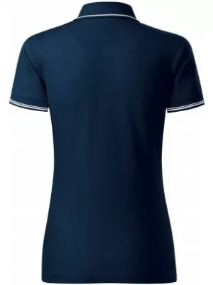 Dámske tričko s golierom MALFINI PREMIUM PERFECTION PLAIN 253 NÁMORNÁ MODRÁ