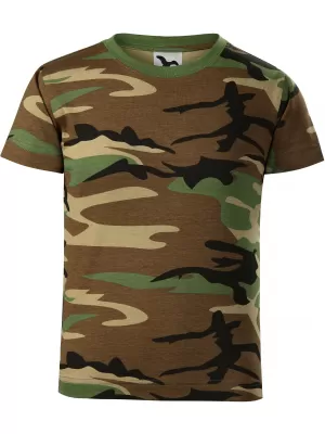 Detské tričko MALFINI CAMOUFLAGE 149 CAMOUFLAGE BROWN