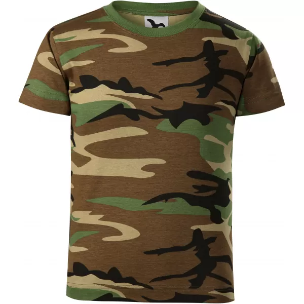  Detské tričko MALFINI CAMOUFLAGE 149 CAMOUFLAGE BROWN 