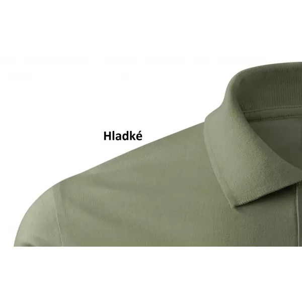  Pánske tričko s golierom MALFINI SINGLE J. 202 KHAKI 