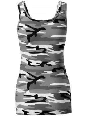 Dámske tielko MALFINI TRIUMPH 136 CAMOUFLAGE GRAY