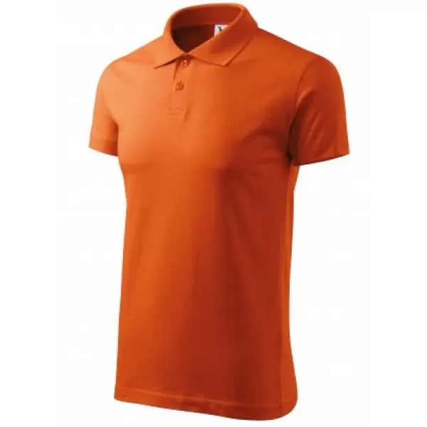  Pánske tričko s golierom MALFINI SINGLE J. 202 ORANŽOVÁ 