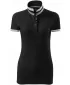 Dámske tričko s golierom MALFINI PREMIUM COLLAR UP 257 ČIERNA
