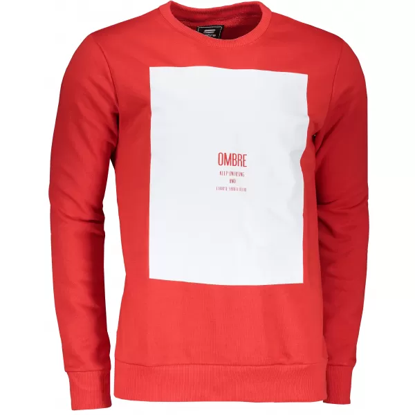  Mužská mikina OMBRE ab1045 červená 