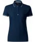 Dámske tričko s golierom MALFINI PREMIUM PERFECTION PLAIN 253 NÁMORNÁ MODRÁ