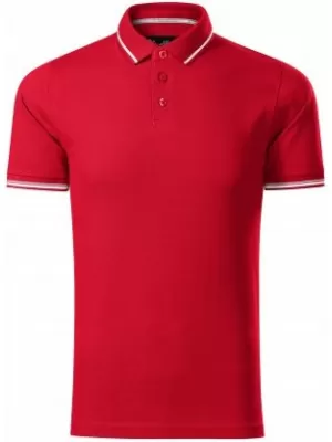 Pánske tričko s golierom MALFINI PREMIUM PERFECTION PLAIN 251 FORMULA RED