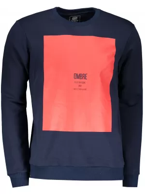 Pánska mikina OMBRE AB1045 NAVY