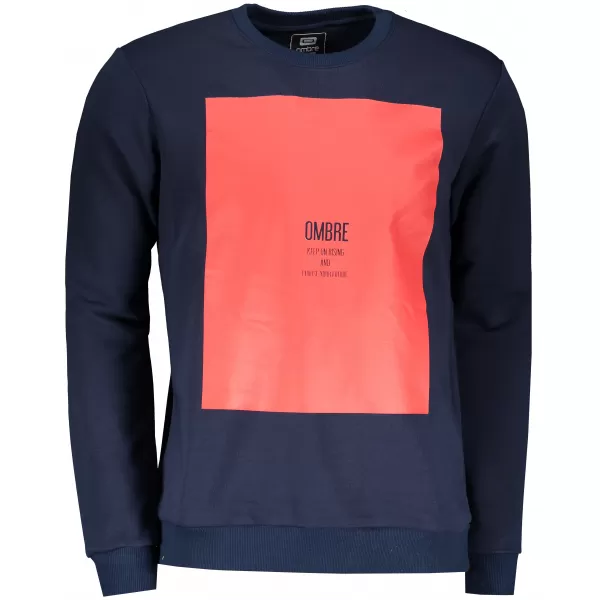  Pánska mikina OMBRE AB1045 NAVY 
