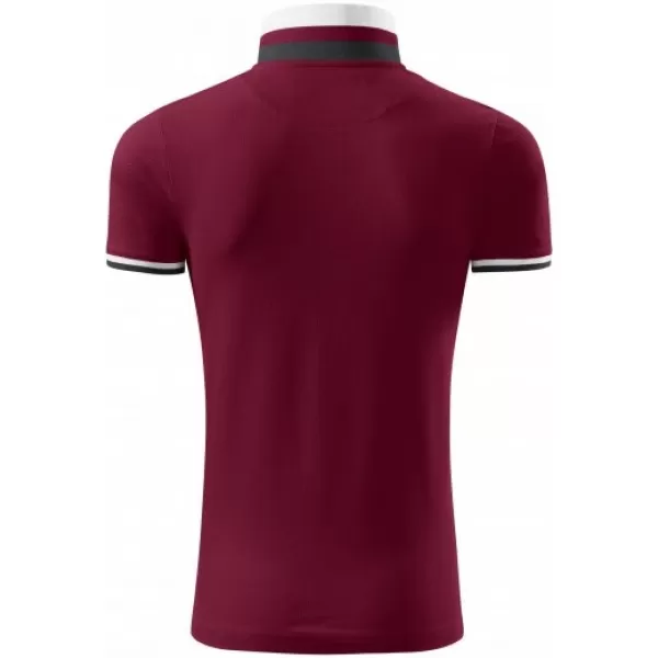  Pánske tričko s golierom MALFINI PREMIUM COLLAR UP 256 GARNET 