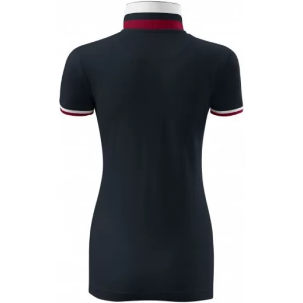  Dámske tričko s golierom MALFINI PREMIUM COLLAR UP 257 DARK NAVY 