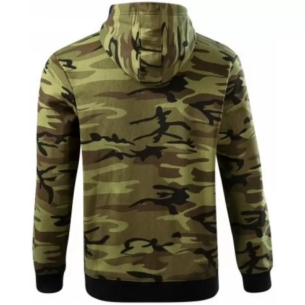 Pánska mikina MALFINI CAMO ZIPPER C19 CAMOUFLAGE GREEN 