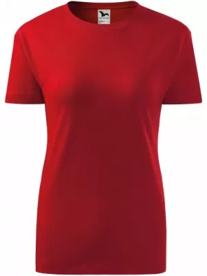 Dámske tričko MALFINI CLASSIC NEW 133 ČERVENÁ