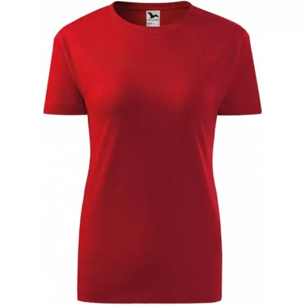  Dámske tričko MALFINI CLASSIC NEW 133 ČERVENÁ 