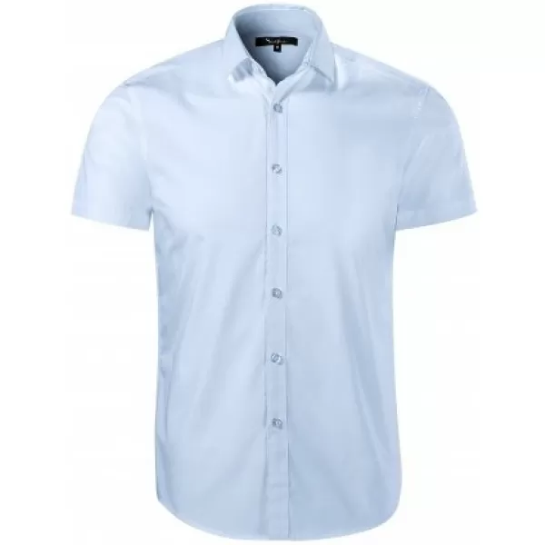  Pánska košeľa s krátkym rukávom MALFINI PREMIUM FLASH 260 LIGHT BLUE 