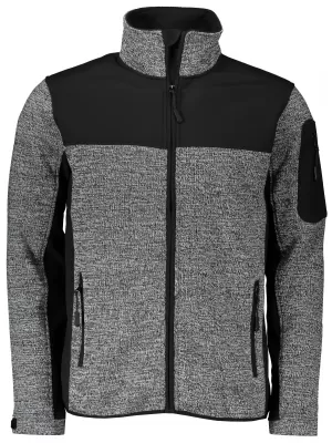 Pánska softshellová bunda/sveter MALFINI CASUAL 550 KNIT GRAY MALFINI PREMIUM