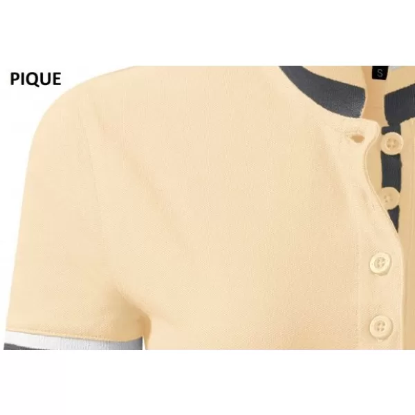  Dámske tričko s golierom MALFINI PREMIUM COLLAR UP 257 BOURBON VANILLA 
