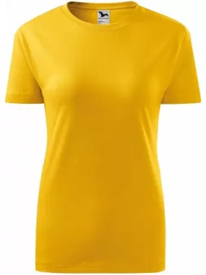Dámske tričko MALFINI CLASSIC NEW 133 ŽLTÁ