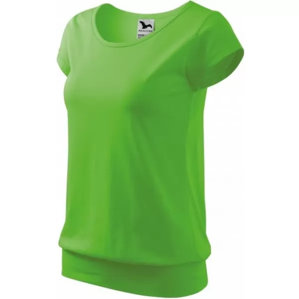  Dámske tričko MALFINI CITY 120 APPLE GREEN 
