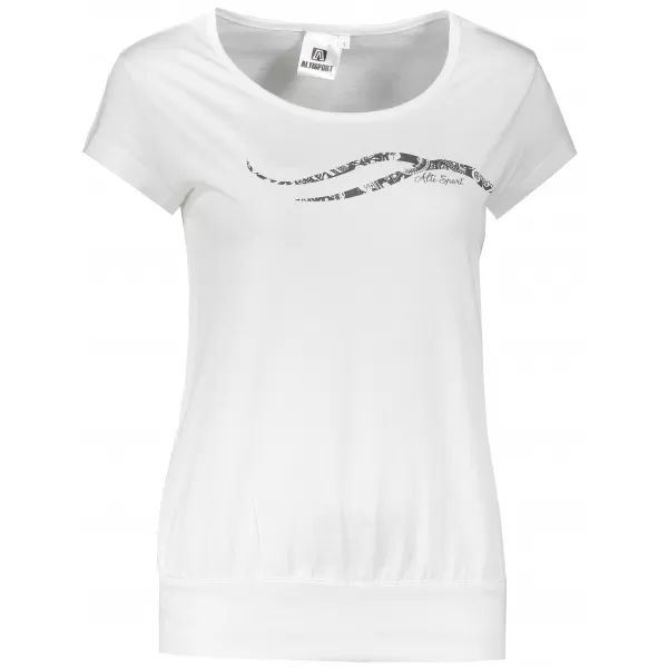  Dámské triko ALTISPORT CARRYOVER ALW001120 BÍLÁ 