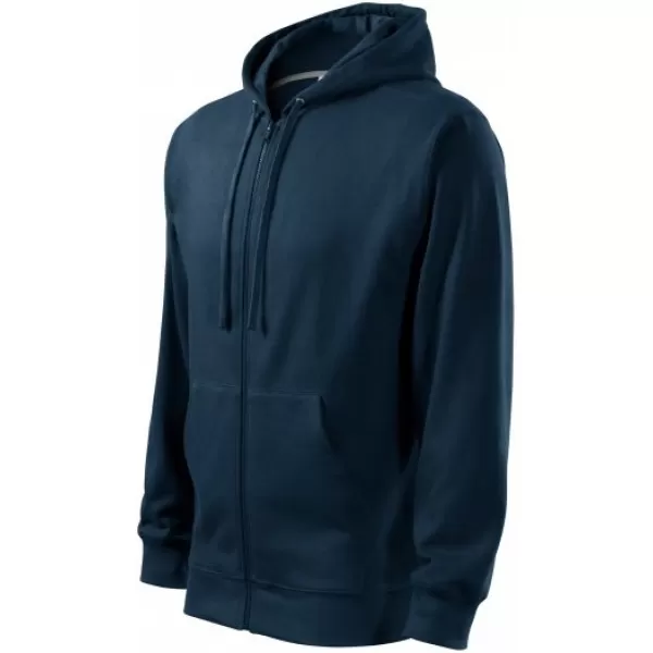  Pánska mikina MALFINI TRENDY ZIPPER 410 NÁMORNÁ MODRÁ 