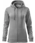 Dámska mikina MALFINI TRENDY ZIPPER 411 TMAVO ŠEDÝ MELÍR