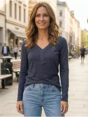 Dámske tričko ALTISPORT HODEIA LTSS695 TMAVO MODRÁ