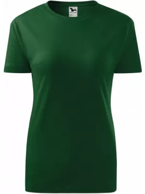 Dámske tričko MALFINI CLASSIC NEW 133 FĽAŠKOVO ZELENÁ