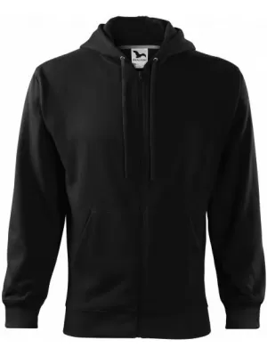Pánska mikina MALFINI TRENDY ZIPPER 410 ČIERNA