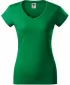 Dámske tričko MALFINI FIT V-NECK 162 STREDNE ZELENÁ