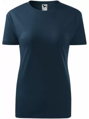 Dámske tričko MALFINI CLASSIC NEW 133 NÁMORNÁ MODRÁ