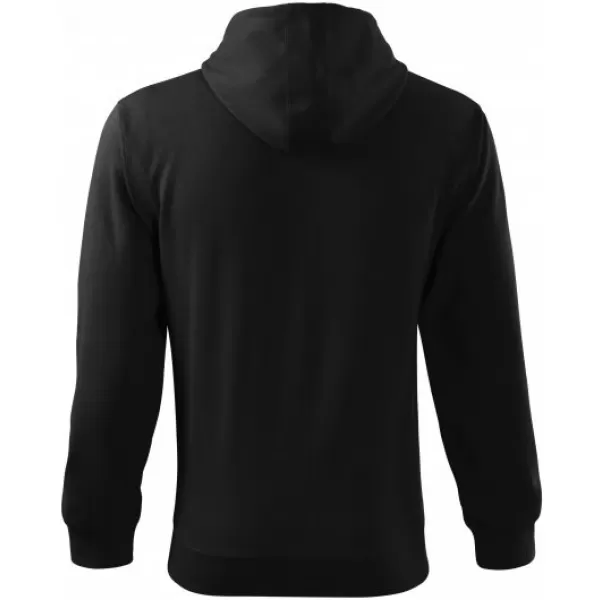  Pánska mikina MALFINI TRENDY ZIPPER 410 ČIERNA 