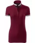 Dámske tričko s golierom MALFINI PREMIUM COLLAR UP 257 GARNET