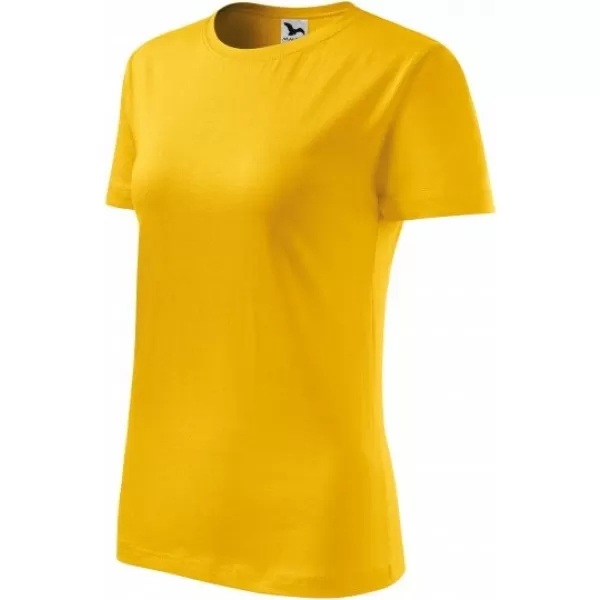  Dámske tričko MALFINI CLASSIC NEW 133 ŽLTÁ 