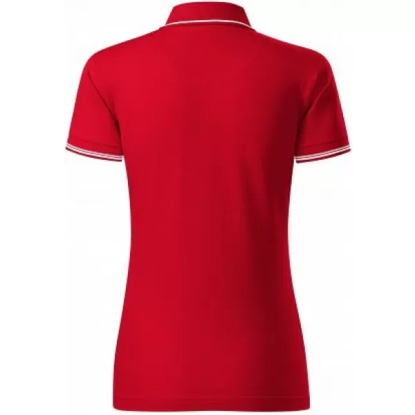  Dámske tričko s golierom MALFINI PREMIUM PERFECTION PLAIN 253 FORMULA RED 
