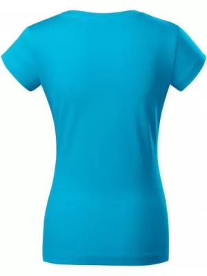 Dámske tričko MALFINI FIT V-NECK 162 TYRKYSOVÁ