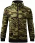 Pánska mikina MALFINI CAMO ZIPPER C19 CAMOUFLAGE GREEN