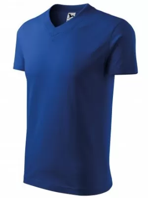 Pánske tričko MALFINI V-NECK 102 KRÁĽOVSKÁ MODRÁ