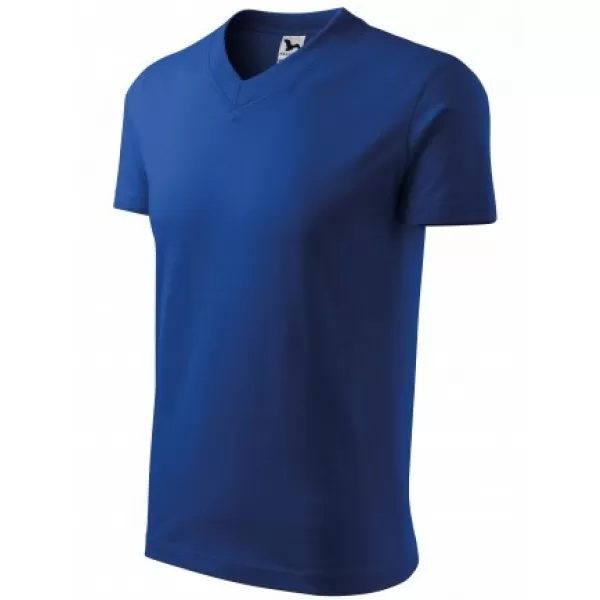  Pánske tričko MALFINI V-NECK 102 KRÁĽOVSKÁ MODRÁ 