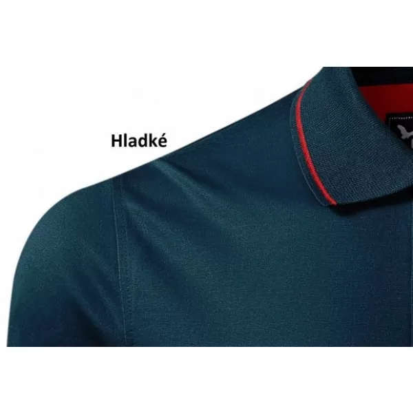  Dámske tričko s golierom MALFINI PREMIUM GRAND 269 NÁMORNÁ MODRÁ 